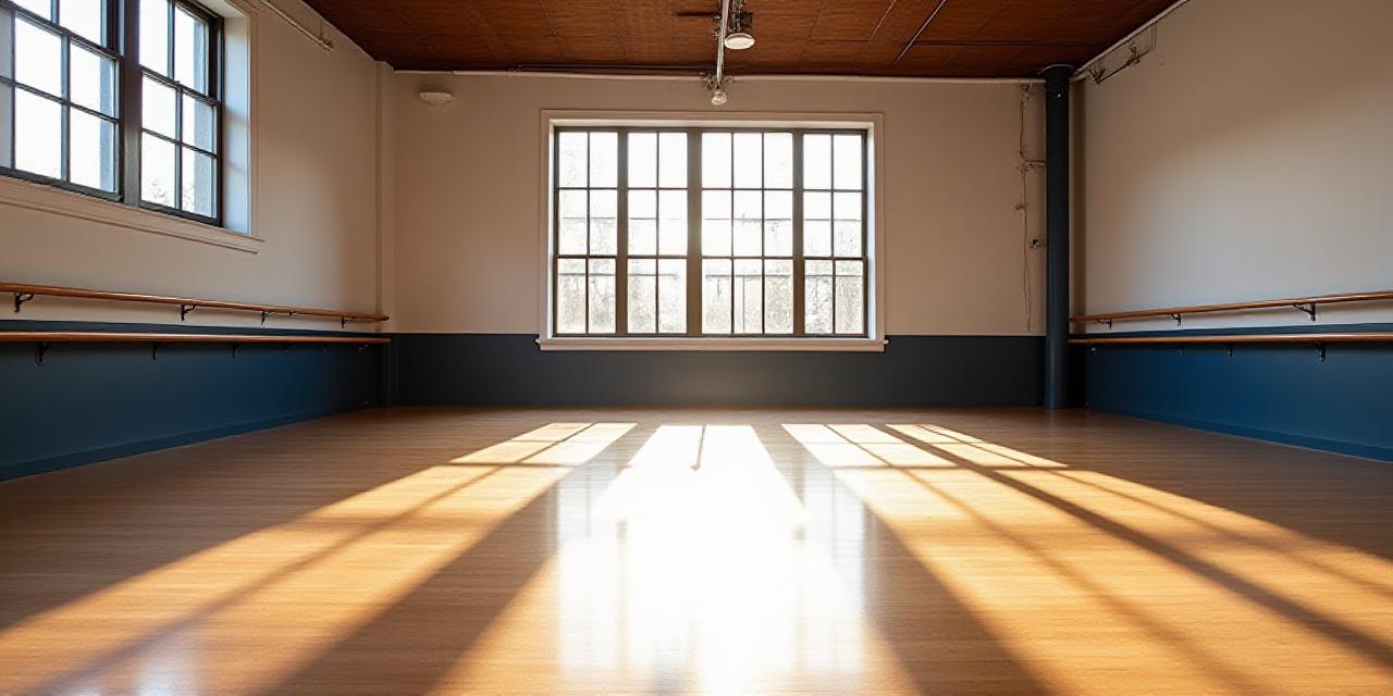The sunlit dance studio at Logos and Rhythm