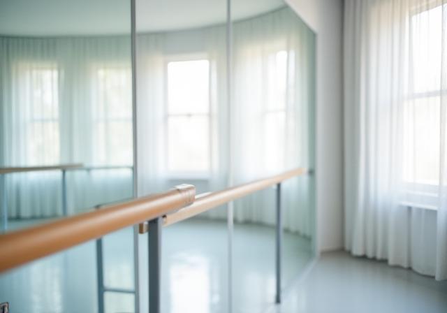 Modern dance floor mirrors